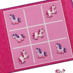 Magnetic Game - Tic Tac Toe & Checkers - Unicorn - Crocodile Creek